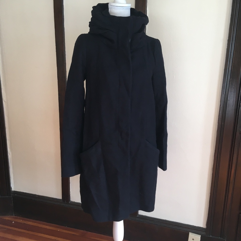 Zara Wool Navy Coat